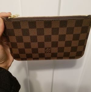 SOLD LV Neverfull PM Pouch Damier Ebene DE